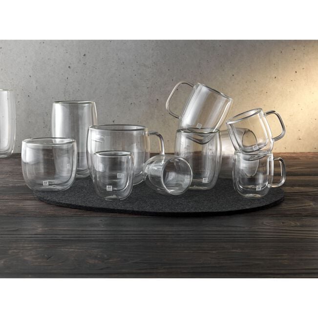 Sorrento Plus - Double Espresso Glass Mug (Set of 4)