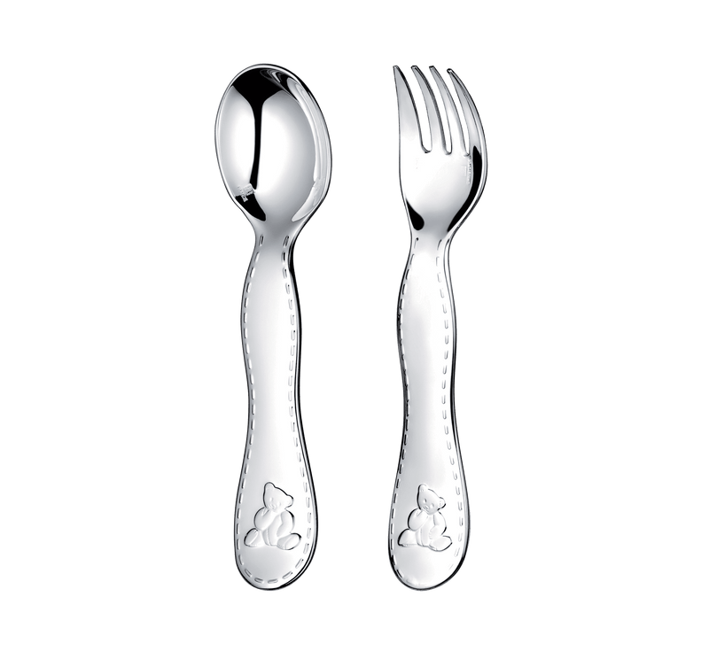 Charlie Bear - Silver Plated - Baby Flatware (Set of 2)