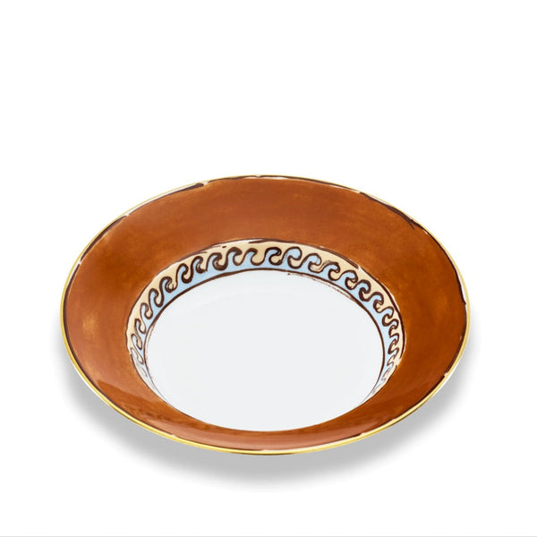 Il Viaggio di Nettuno - Soup Plate Terracota