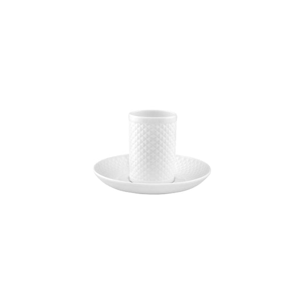 Bicos White - Espresso Coffee Cup & Saucer