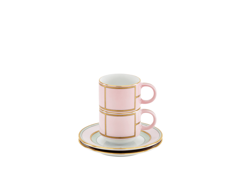 Diva Pink - Coffee Cup & Saucer (Set of 2)