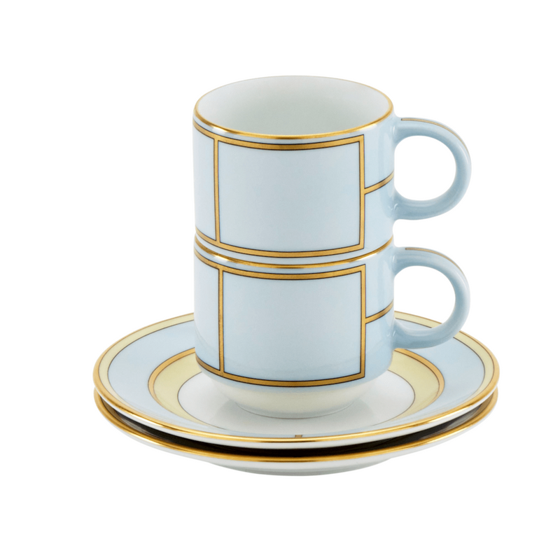 Diva Turquoise - Coffee Cup & Saucer (Set of 2)