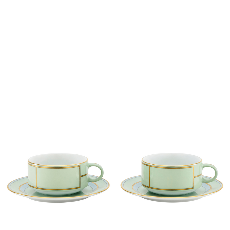 Diva Green - Tea Cup & Saucer (Set of 2)