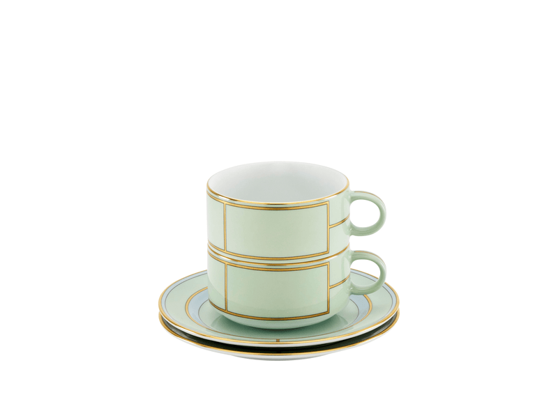 Diva Green - Tea Cup & Saucer (Set of 2)