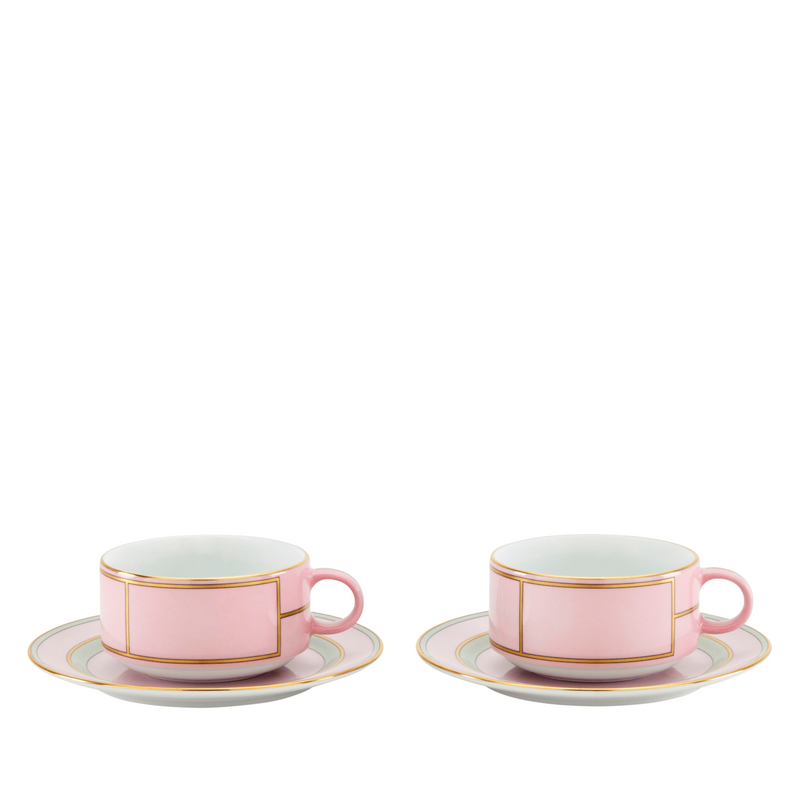 Diva Pink - Tea Cup & Saucer (Set of 2)