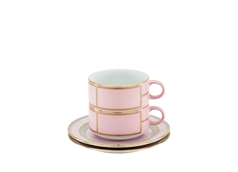 Diva Pink - Tea Cup & Saucer (Set of 2)