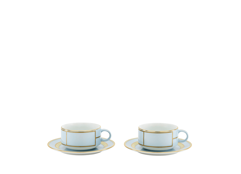 Diva Turquoise - Tea Cup & Saucer (Set of 2)