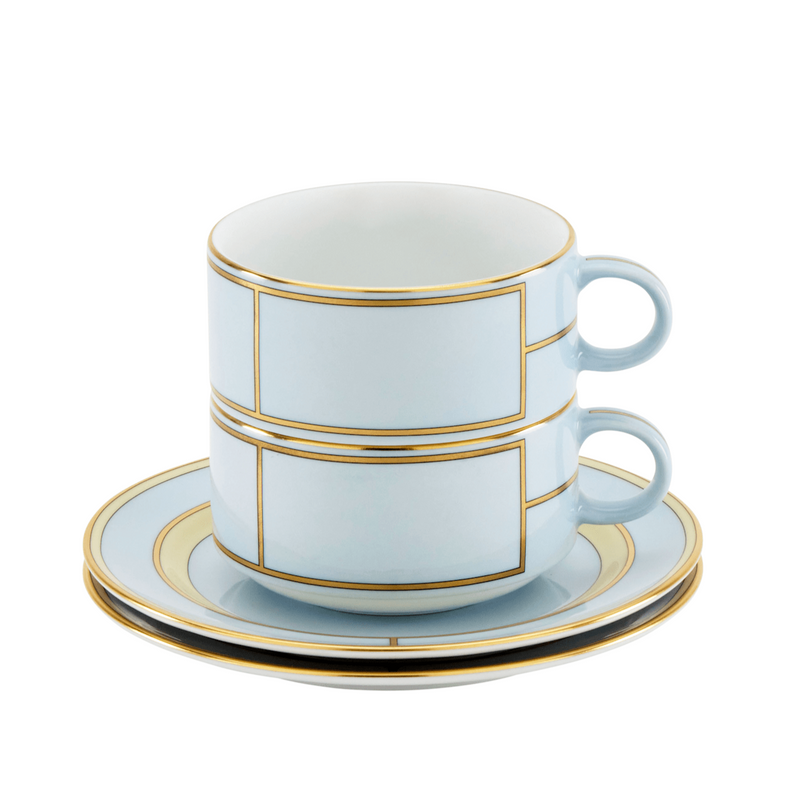 Diva Turquoise - Tea Cup & Saucer (Set of 2)