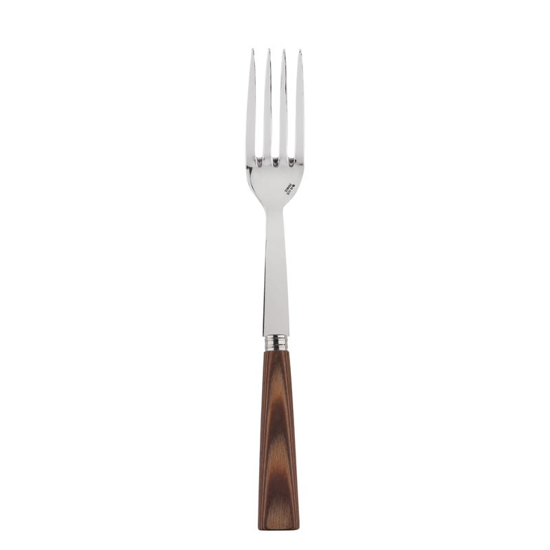 Nature - Serving fork Light Press Wood