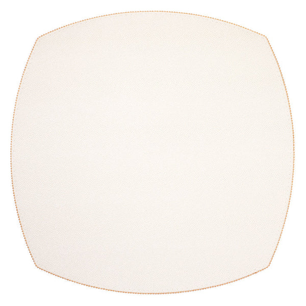Allure - Elliptical Square Placemats Oyster (Set of 4)