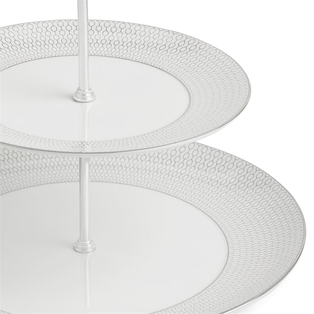 Gio Platinum - Two Tier Cake Stand