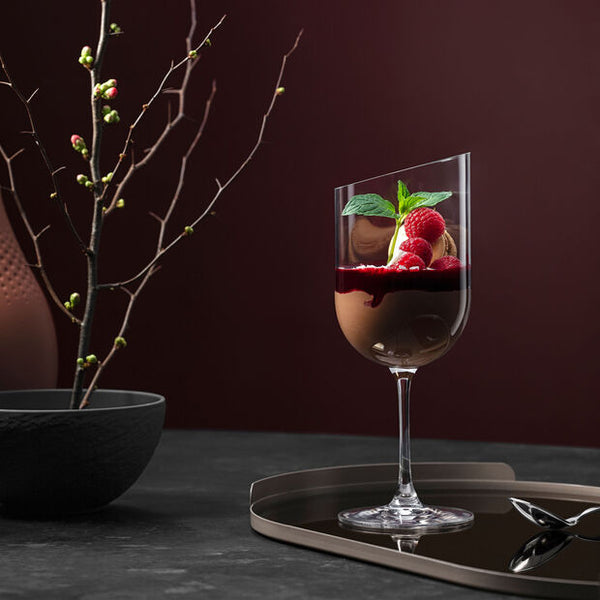 New Moon - Claret Red wine goblet Set 4 pcs