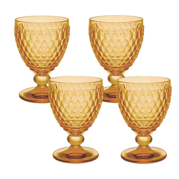 Boston - Saffron Water Goblet (Set of 4)