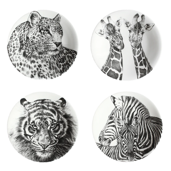 Wild Spirit - Assorted Dessert / Salad Plate (Set of 4)