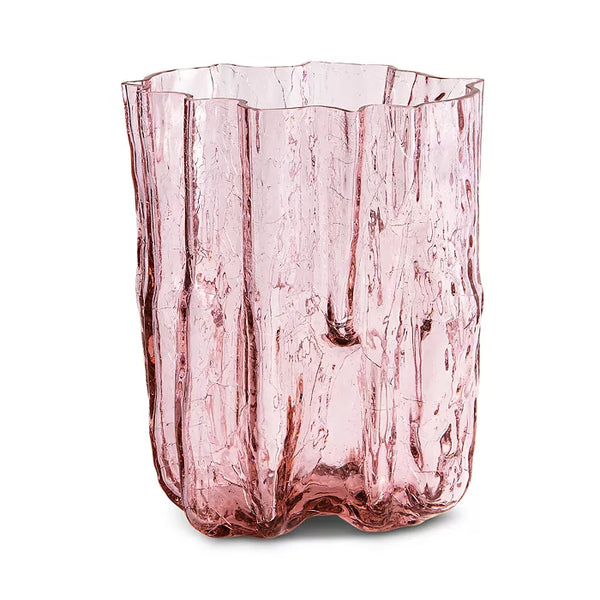 Crackle - Pink Vase Tall