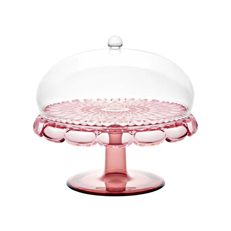 Vanity - Cake Stand with Dome Air Flamingo Pink