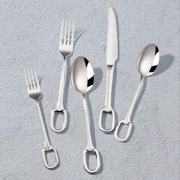 Vikko - Dine, Venice Shiny Silver Flatware (Set of 20)