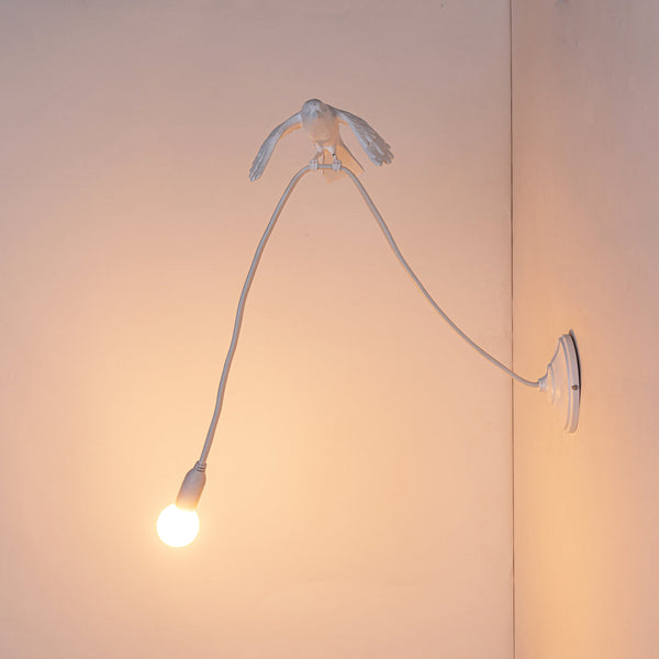 Sparrow - Lamp Wall Lamp - Resin Taking Off-Us White