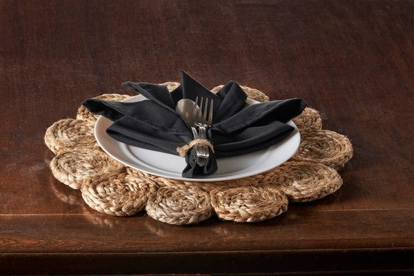 Natural Fiber - Round Placemat Woven 32013 (Set of 2)