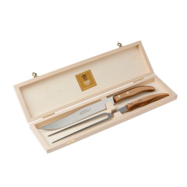 Berlingot - Boxed Carving Handle Capuccino (Set of 2)