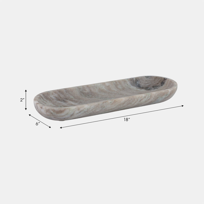 Marble - Oval Bowl Beige