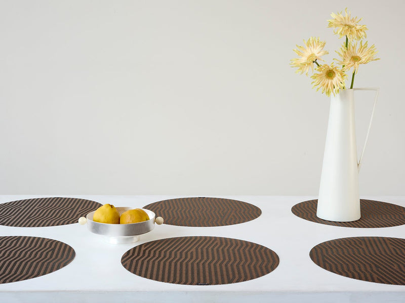 Dune - Round Placemats Raisin (Set of 4)