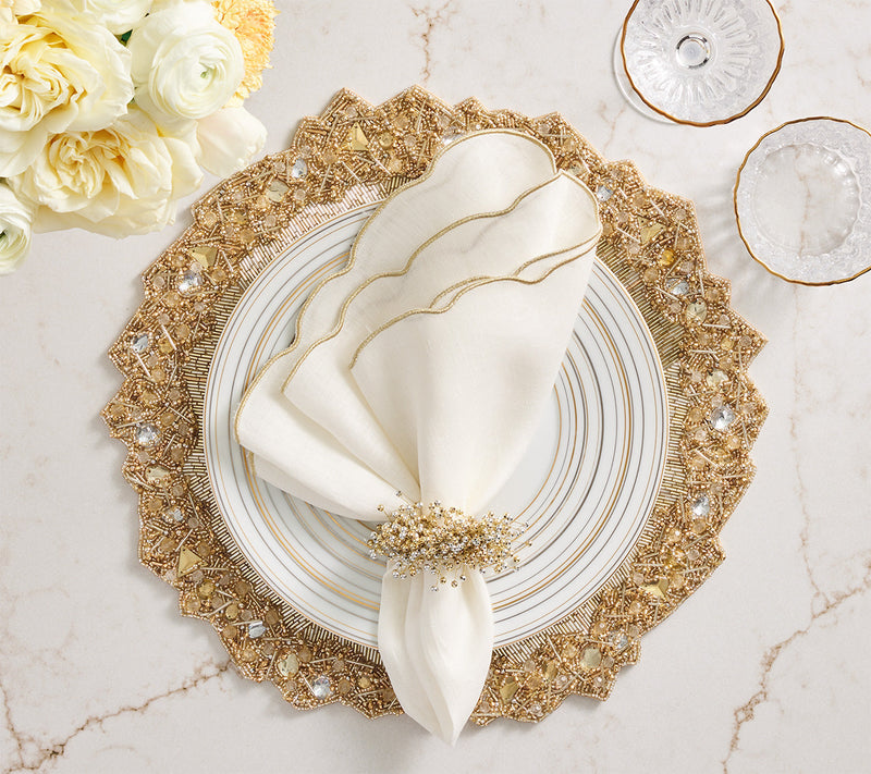 Aurelia - Champagne & Crystal Placemat (Set of 2)