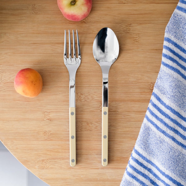 Bistrot - Flatware Serving - Solid Ivory (Set of 2)