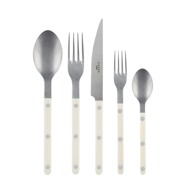 Bistrot - Flatware Setting - Vintage Solid - Ivory (Set of 20)