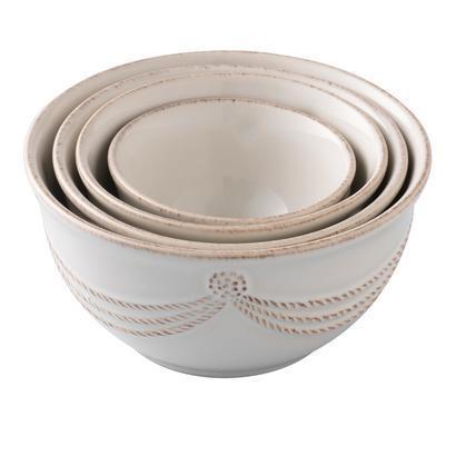 Berry & Thread Whitewash - Nesting Prep Bowl Set/4