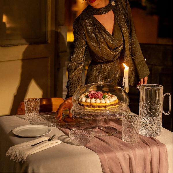 Vanity - Cake Stand with Dome Air Clear