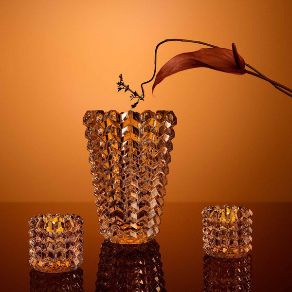 Eye II - Zig Zag Clear Focus Votive (Set of 2)