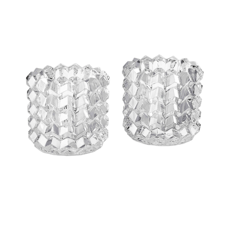 Eye II - Zig Zag Clear Focus Votive (Set of 2)