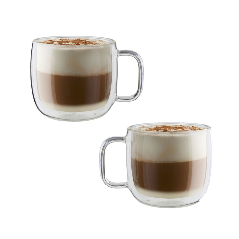 Sorrento Plus - Cappuccino Glass Mug (Set of 2)