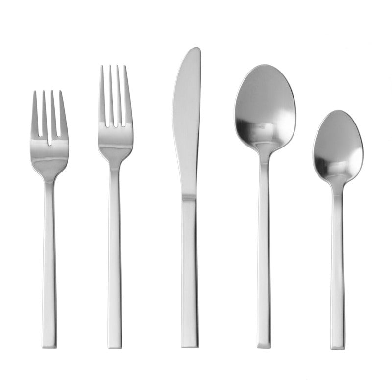 Arezzo - Brushed Flatware Place Setting (Set of 5)