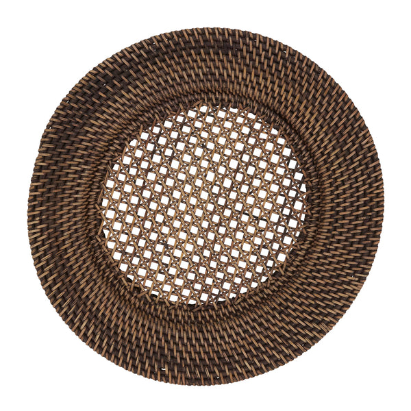 Rattan - Round Chargers Handmade Brown (Set of 4)