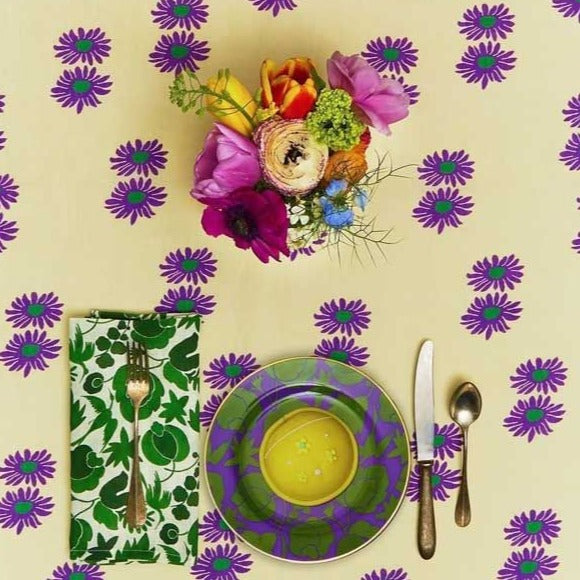 Wildbird - Violet / Green Dessert Plate