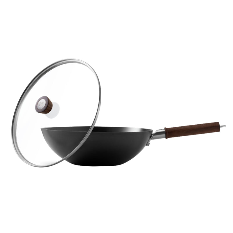 Dragon - Carbon Steel Wok Black Matte with Lid