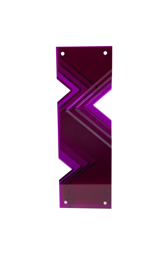 Zig Zag - Sculpture Purple