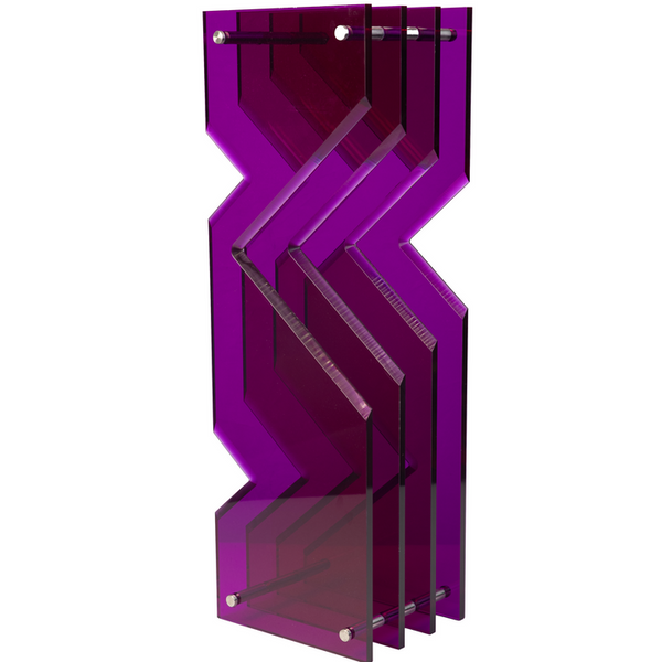 Zig Zag - Sculpture Purple