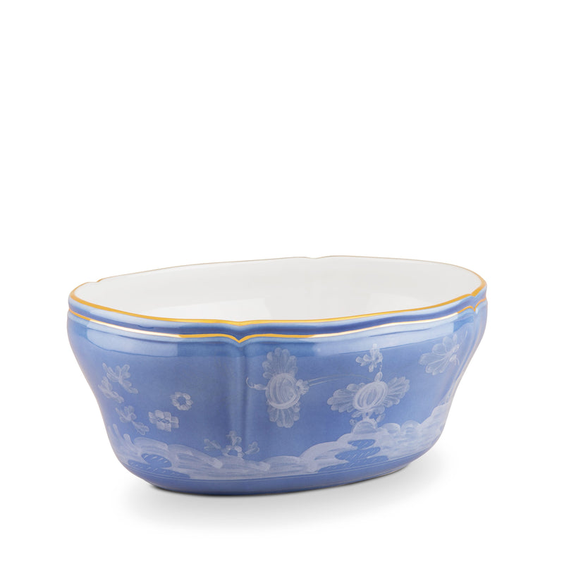 Oriente Italiano Gold Pervinca - Oval salad bowl