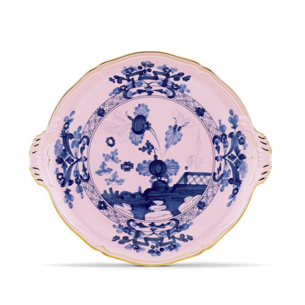 Oriente Italiano Gold Azalea - Cake Plate