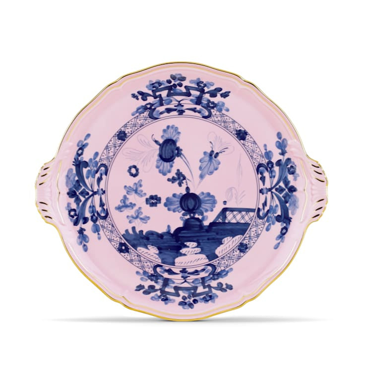 Oriente Italiano Gold Azalea - Cake Plate
