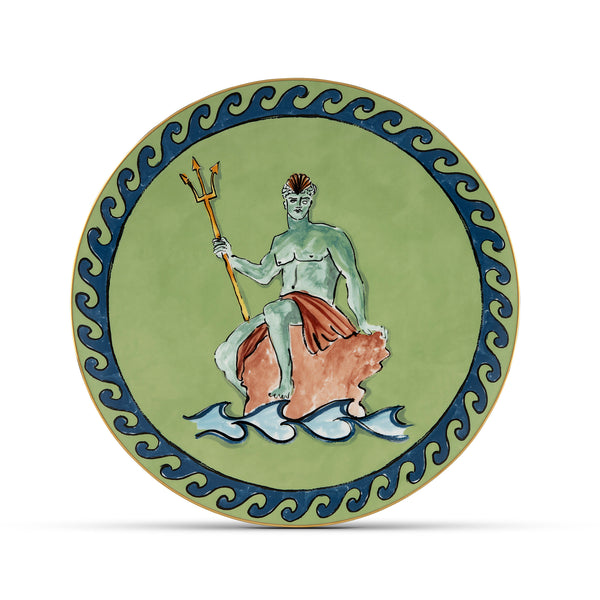 Il Viaggio di Nettuno - Centerpiece & Charger Plate Moss Green