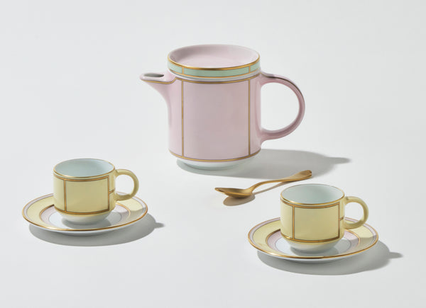 Diva Yellow - Coffee Cup & Saucer (Set of 2)