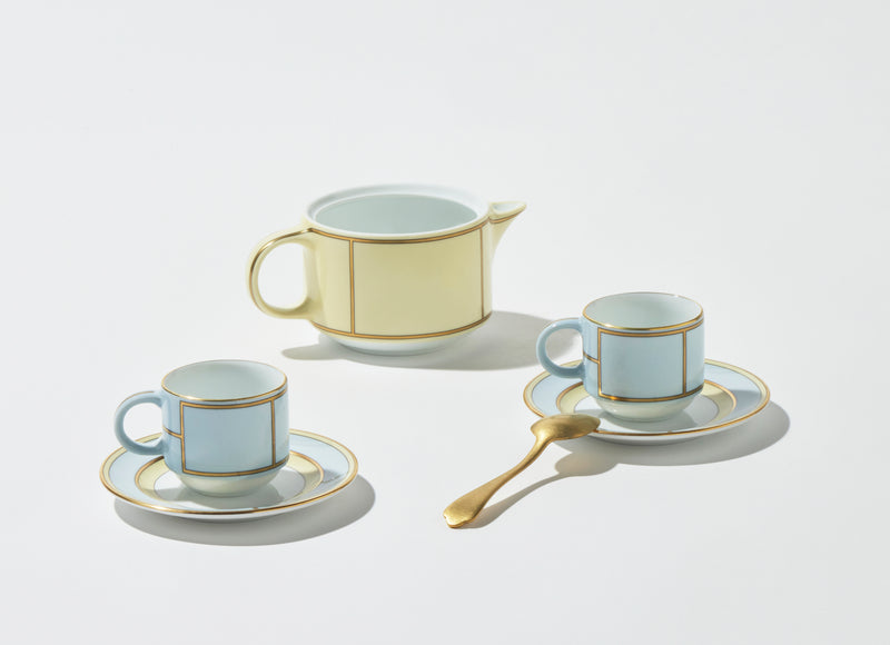 Diva Turquoise - Coffee Cup & Saucer (Set of 2)