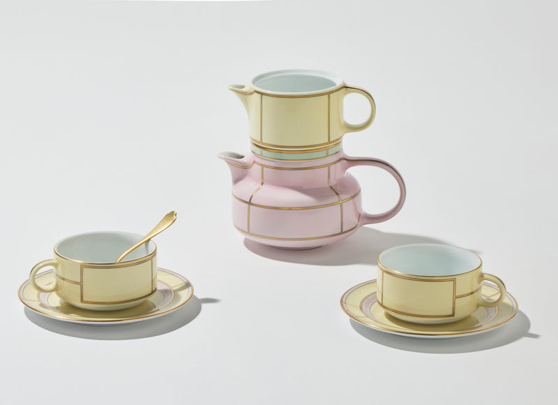 Diva Yellow - Tea Cup & Saucer (Set of 2)