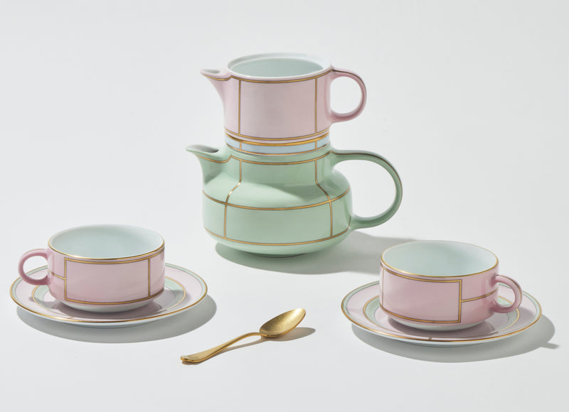 Diva Pink - Tea Cup & Saucer (Set of 2)