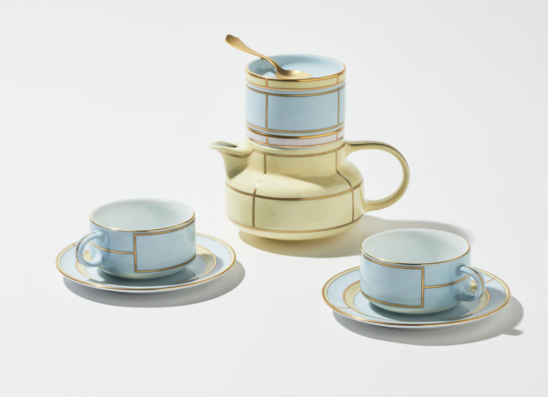 Diva Turquoise - Tea Cup & Saucer (Set of 2)