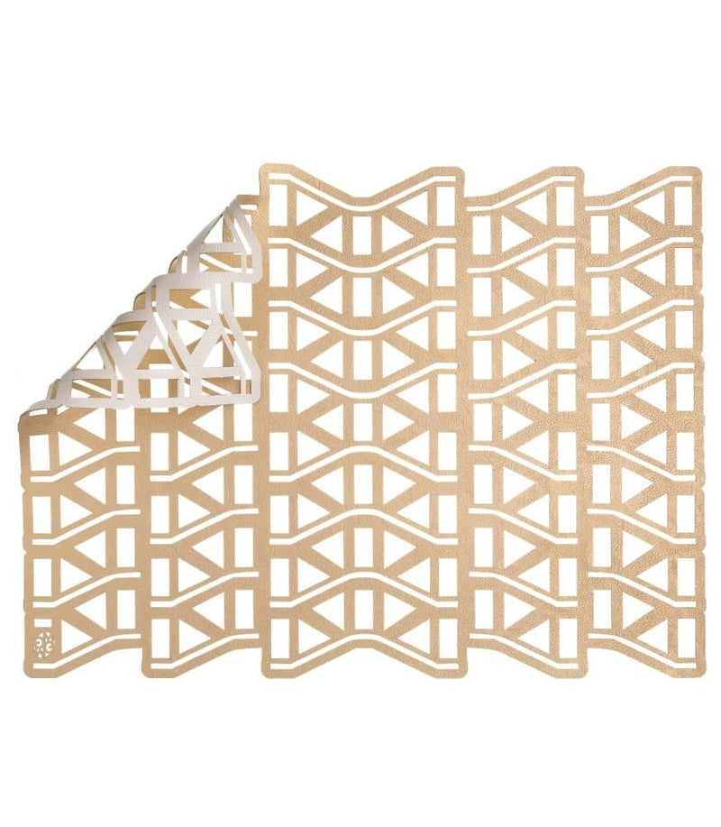 Soho Stairs - Large Trivet Gold / Silver